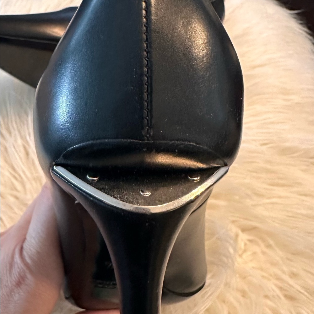 Alexander Wang black leather heels.  Great condition. - Picture 2 of 13